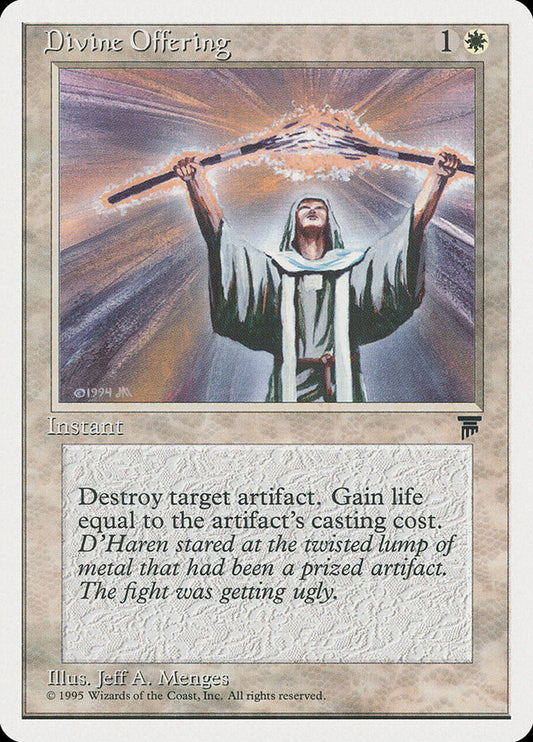 MTG Card Title: Divine Offering CHR/6