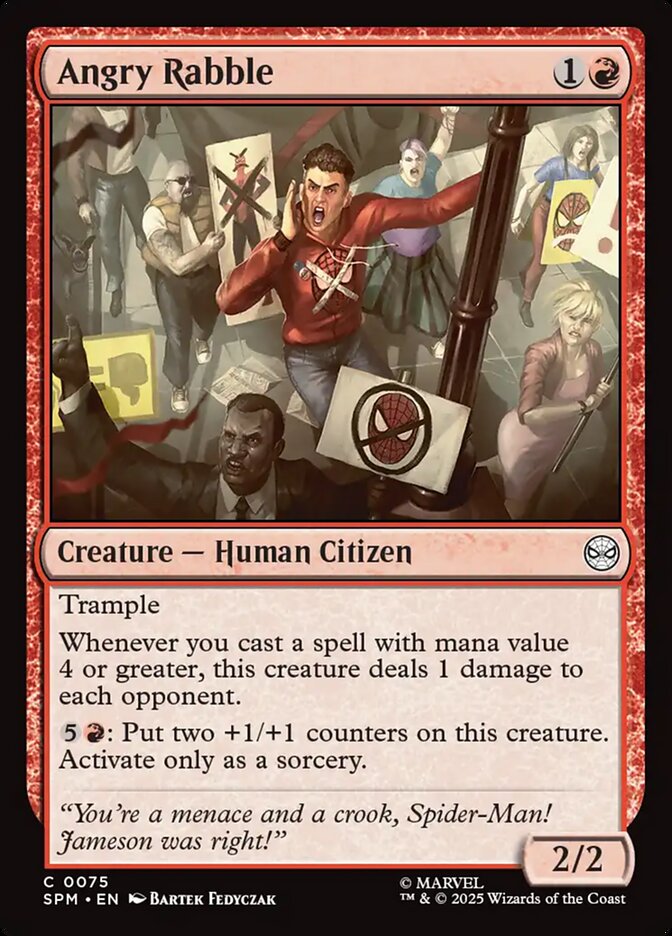 MTG Card Title: Angry Rabble SPM/75
