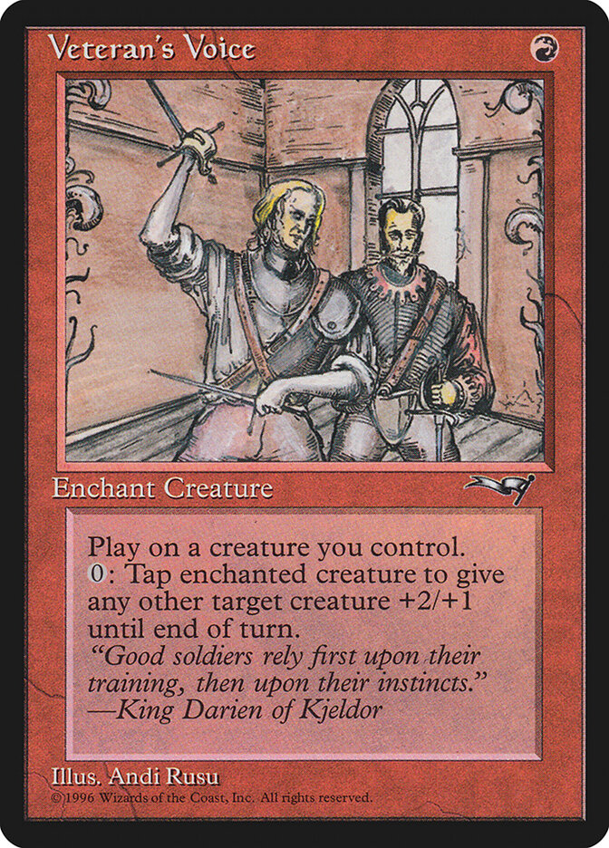 MTG Card Title: Veteran's Voice ALL/84a