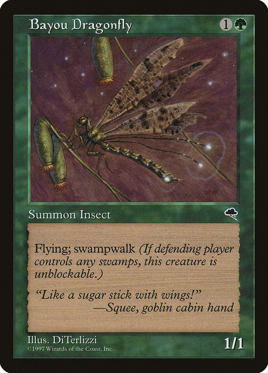 MTG Card Title: Bayou Dragonfly TMP/215