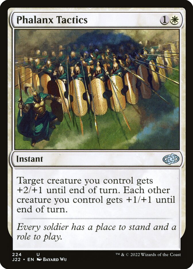 MTG Card Title: Phalanx Tactics J22/224