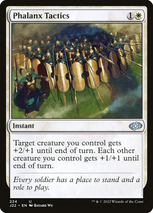 MTG Card Title: Phalanx Tactics J22/224