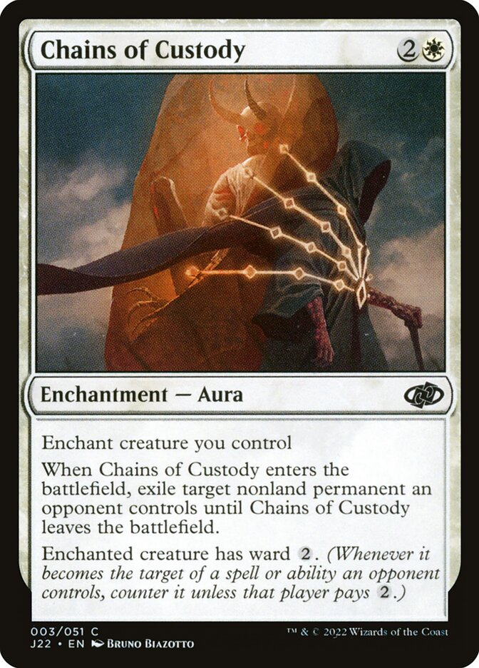 MTG Card Title: Chains of Custody J22/3
