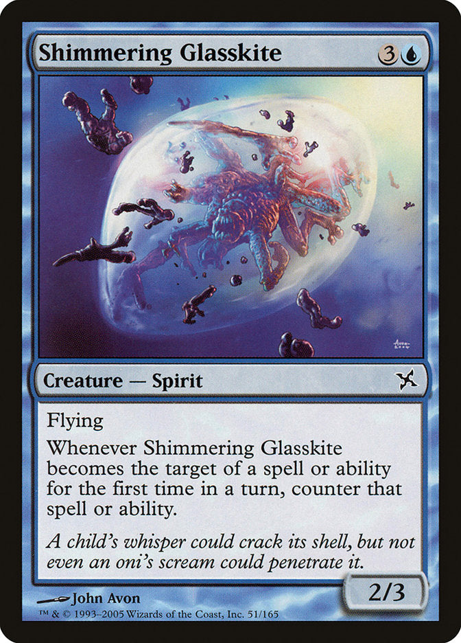 MTG Card Title: Shimmering Glasskite BOK/51