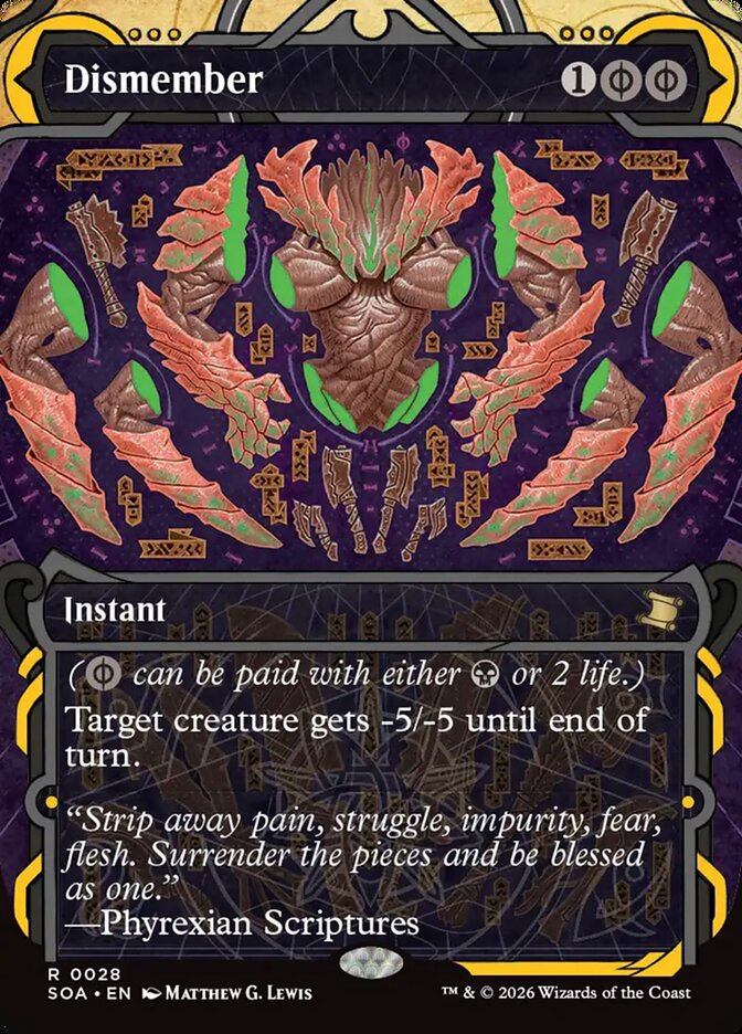 MTG Card Title: Dismember SOA/28
