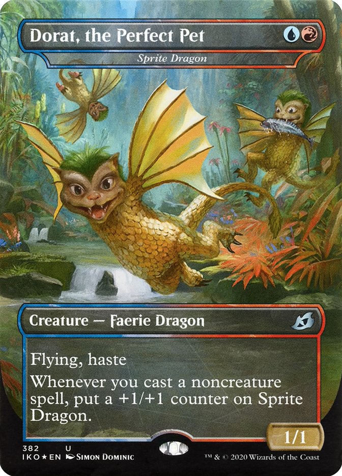 MTG Card Title: Sprite Dragon IKO/382