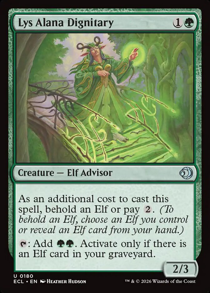 MTG Card Title: Lys Alana Dignitary ECL/180