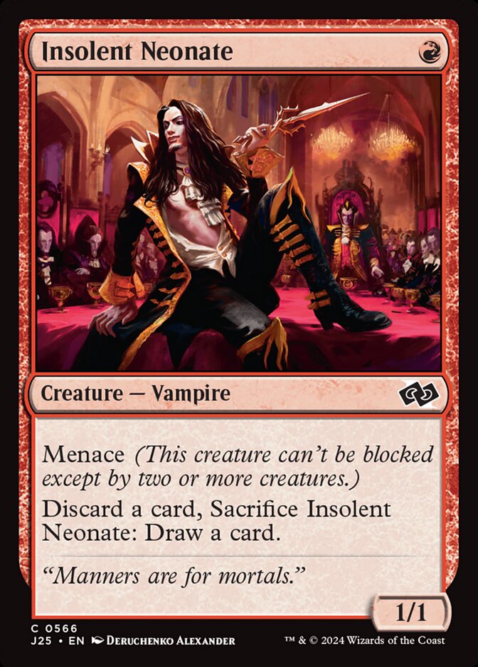 MTG Card Title: Insolent Neonate J25/566