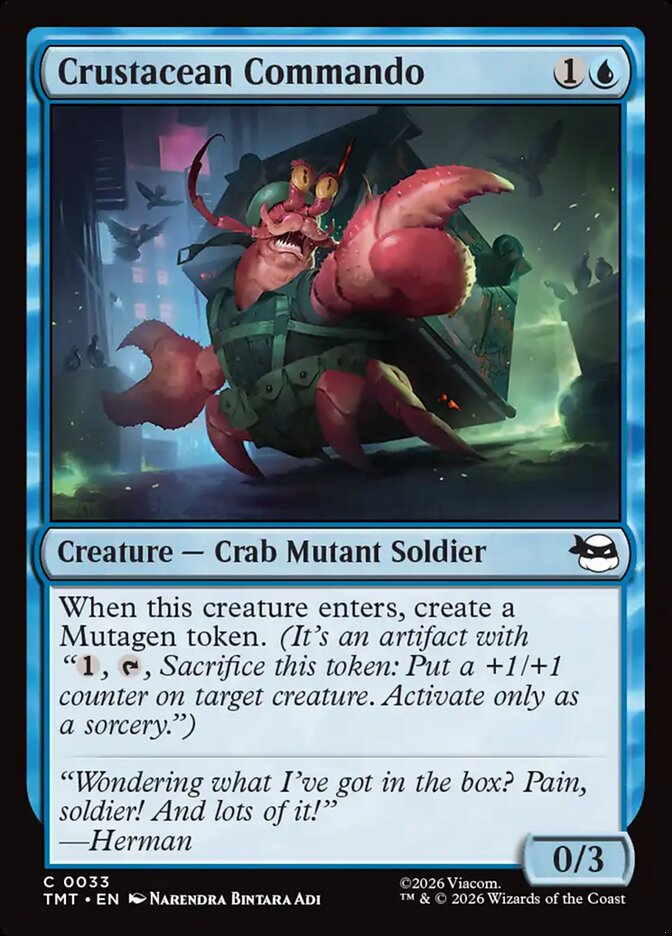 MTG Card Title: Crustacean Commando TMT/33