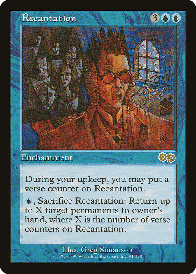 MTG Card Title: Recantation USG/91