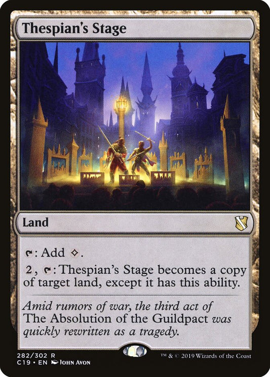 MTG Card Title: Thespian's Stage C19/282