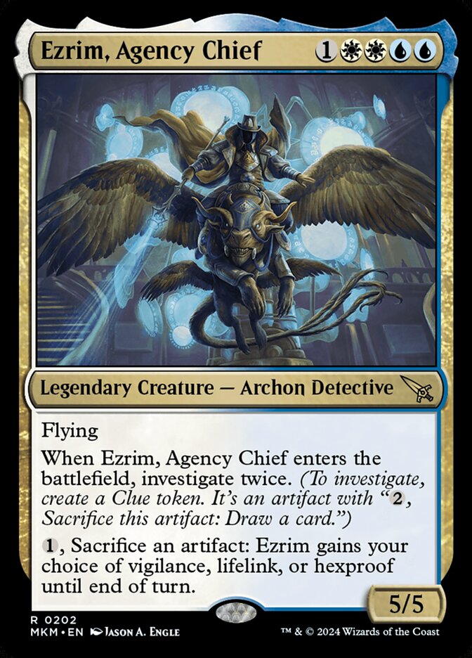 MTG Card Title: Ezrim, Agency Chief MKM/202