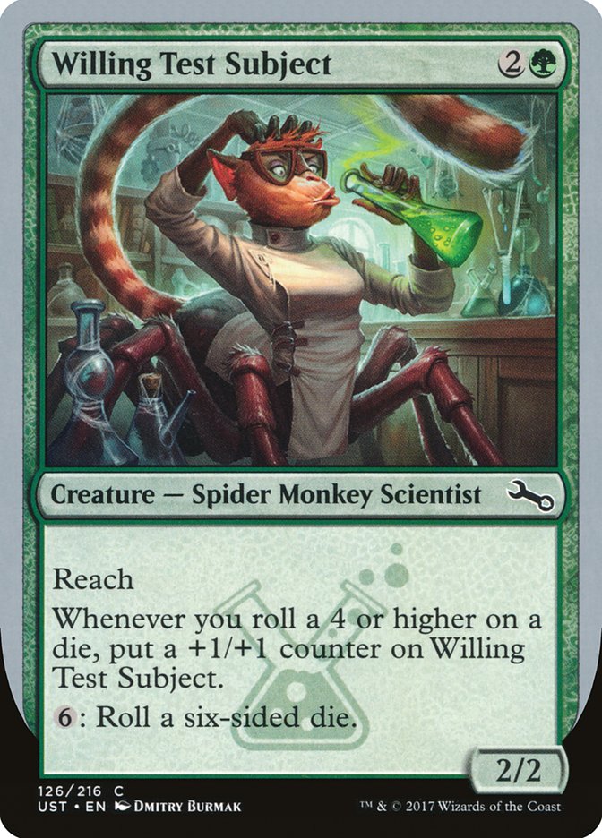 MTG Card Title: Willing Test Subject UST/126