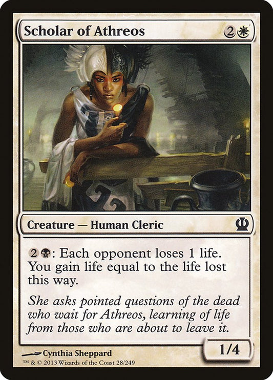 MTG Card Title: Scholar of Athreos THS/28