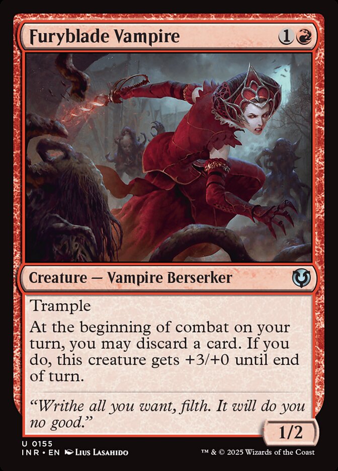 MTG Card Title: Furyblade Vampire INR/155