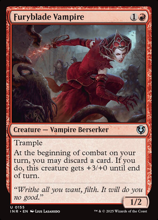 MTG Card Title: Furyblade Vampire INR/155