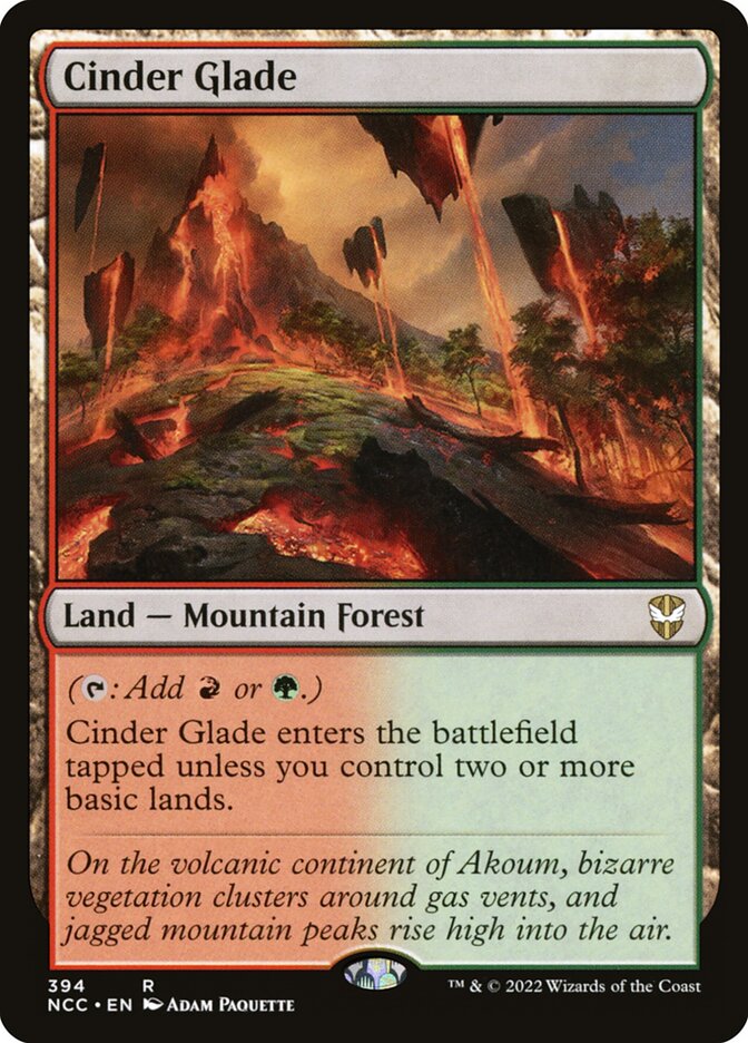 MTG Card Title: Cinder Glade NCC/394