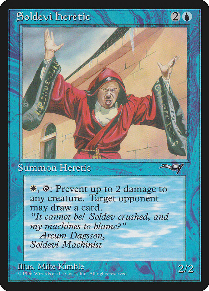 MTG Card Title: Soldevi Heretic ALL/33b