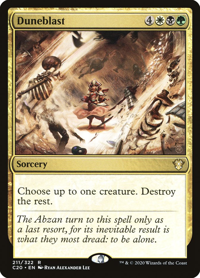 MTG Card Title: Duneblast C20/211