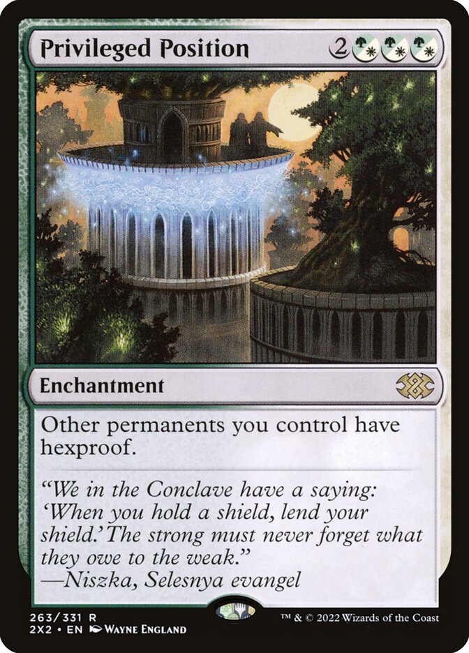MTG Card Title: Privileged Position 2X2/263