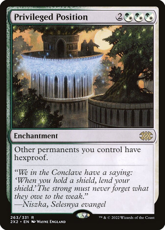 MTG Card Title: Privileged Position 2X2/263
