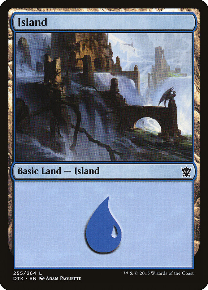 MTG Card Title: Island DTK/255