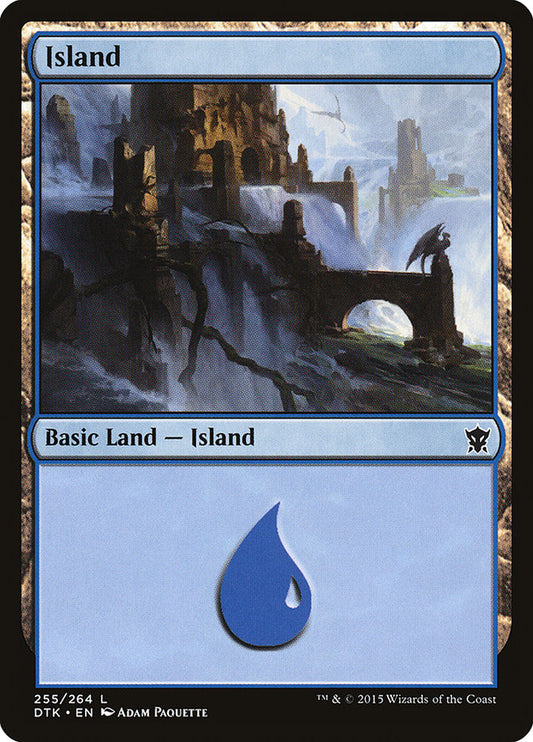 MTG Card Title: Island DTK/255