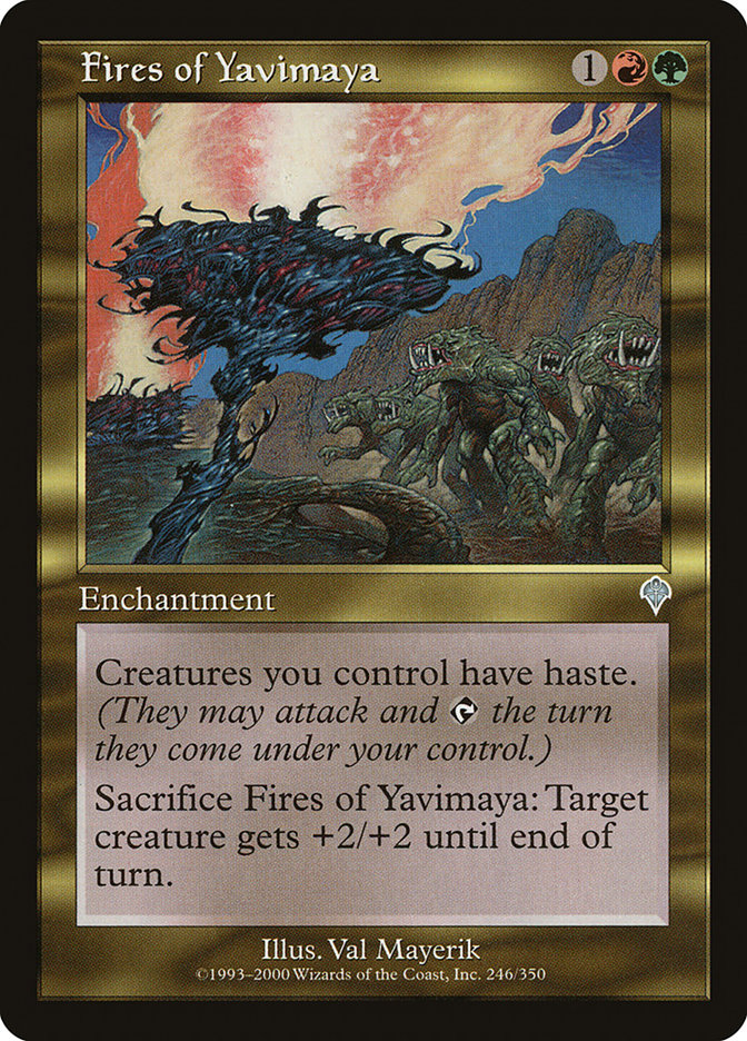 MTG Card Title: Fires of Yavimaya INV/246