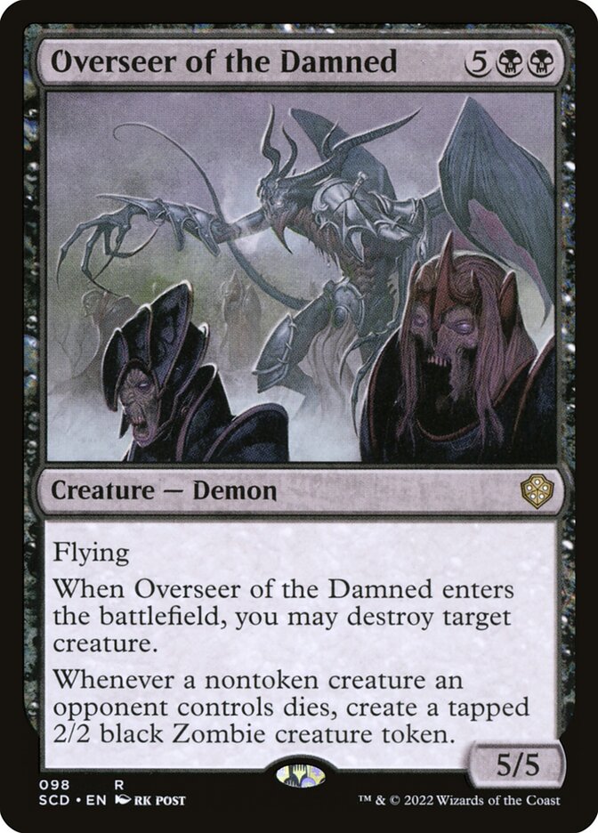MTG Card Title: Overseer of the Damned SCD/98