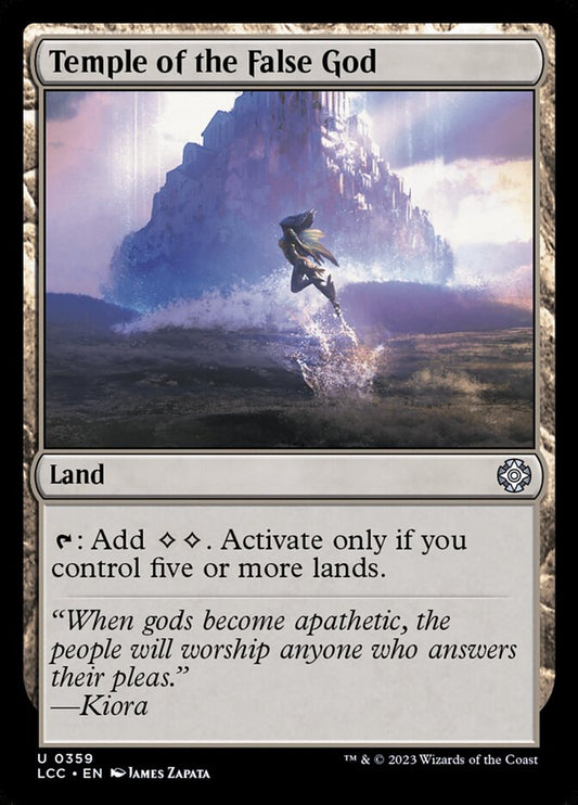MTG Card Title: Temple of the False God LCC/359