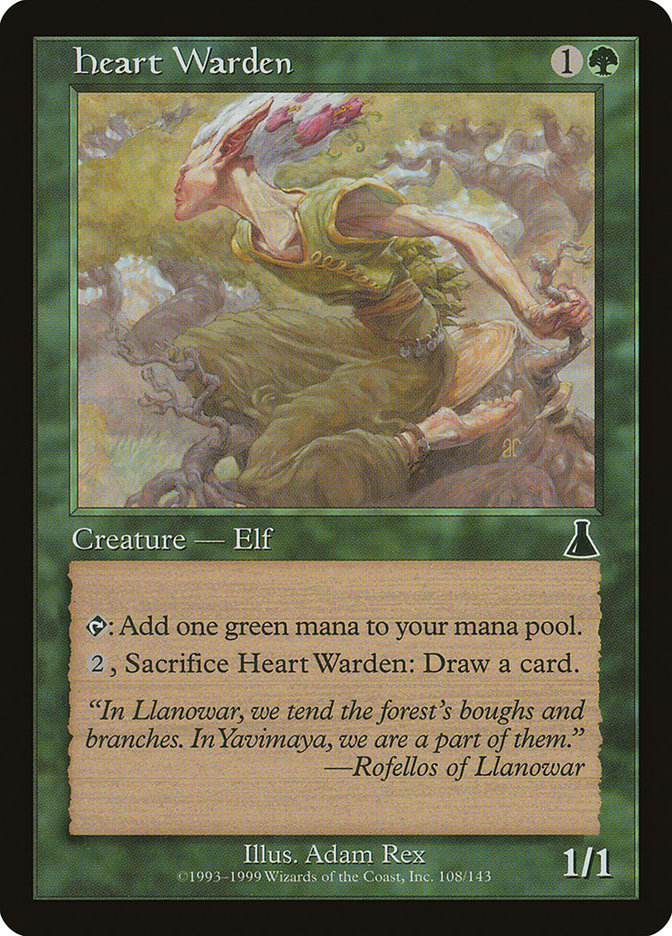 MTG Card Title: Heart Warden UDS/108