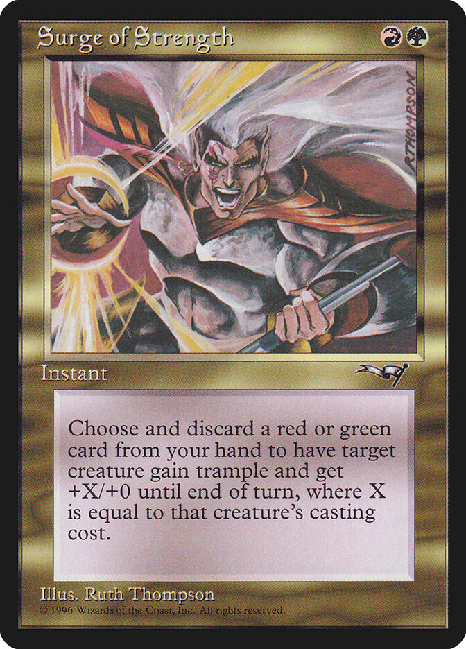 MTG Card Title: Surge of Strength ALL/109