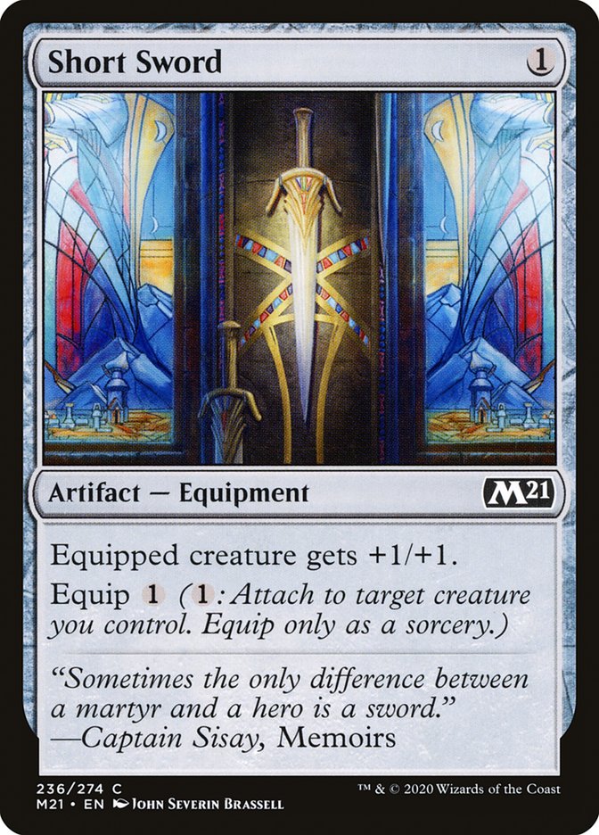 MTG Card Title: Short Sword M21/236