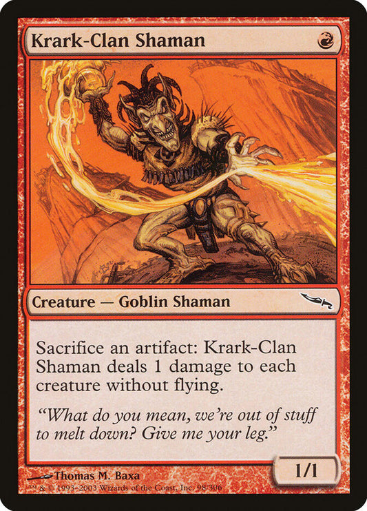MTG Card Title: Krark-Clan Shaman MRD/98
