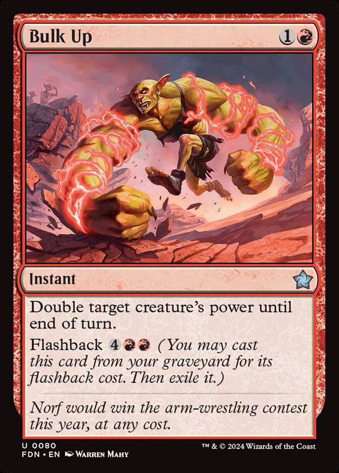 MTG Card Title: Bulk Up FDN/80