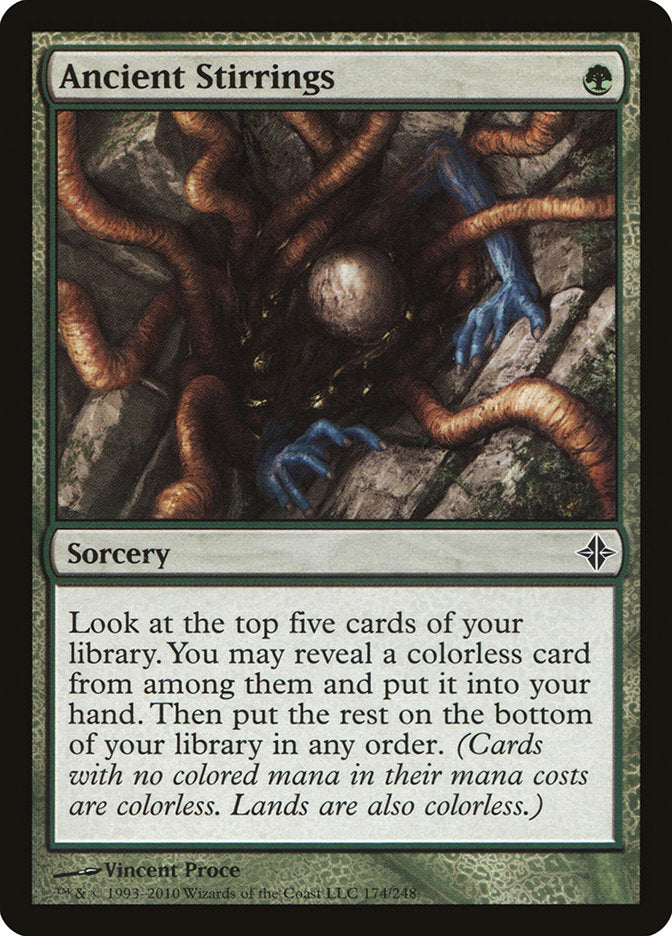 MTG Card Title: Ancient Stirrings ROE/174