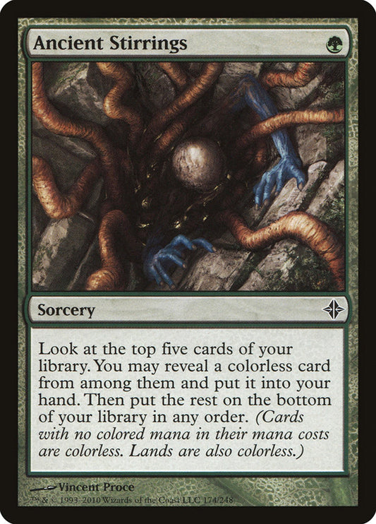 MTG Card Title: Ancient Stirrings ROE/174