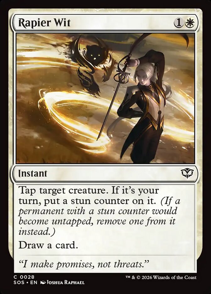 MTG Card Title: Rapier Wit SOS/28