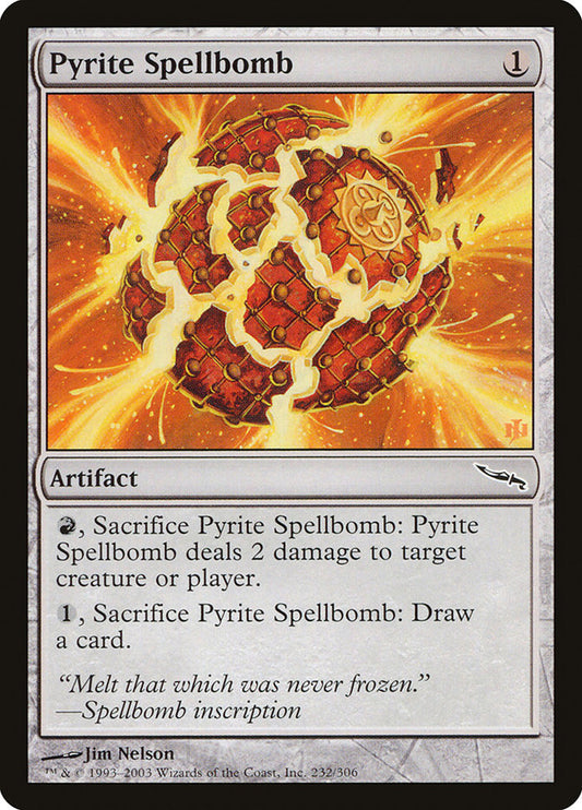 MTG Card Title: Pyrite Spellbomb MRD/232