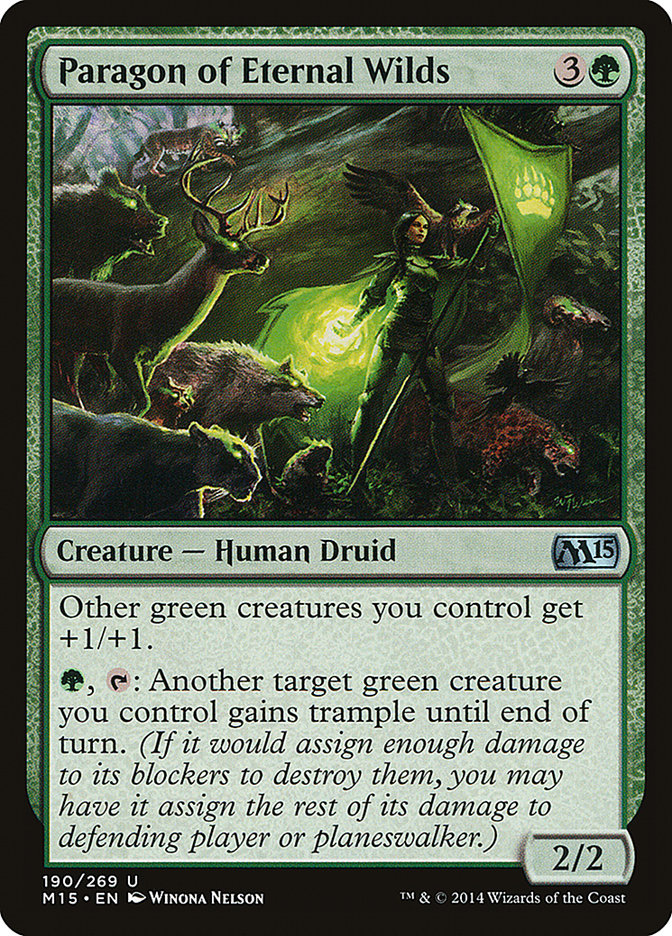 MTG Card Title: Paragon of Eternal Wilds M15/190