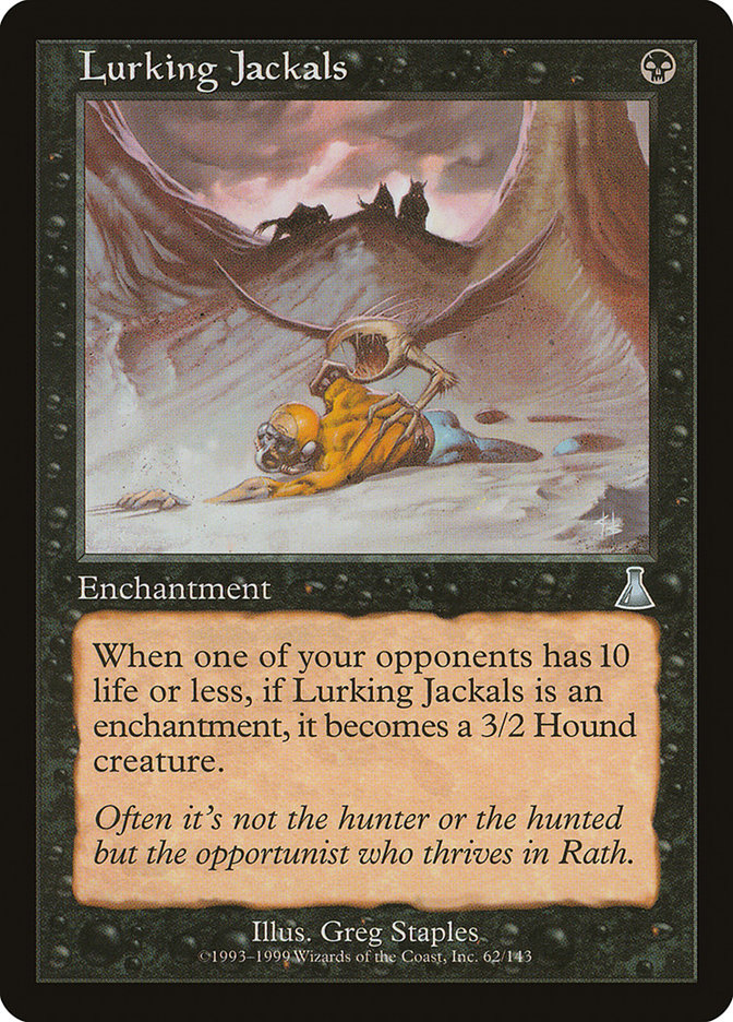MTG Card Title: Lurking Jackals UDS/62