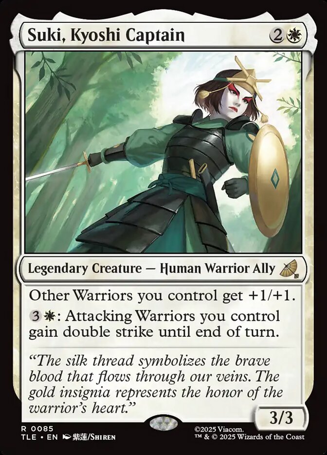 MTG Card Title: Suki, Kyoshi Captain TLE/85