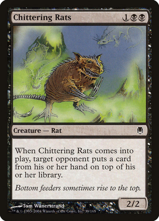 MTG Card Title: Chittering Rats DST/39