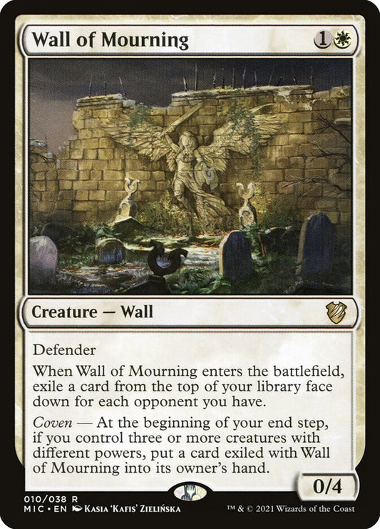 MTG Card Title: Wall of Mourning MIC/10