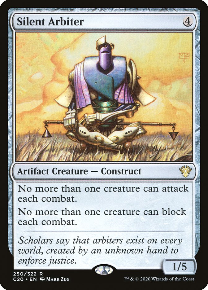 MTG Card Title: Silent Arbiter C20/250