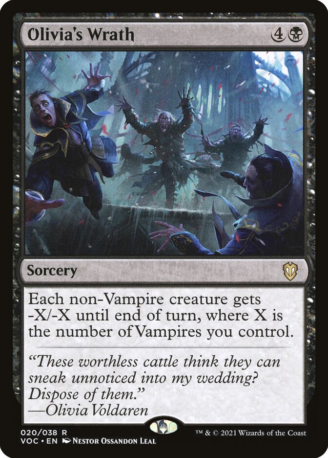 MTG Card Title: Olivia's Wrath VOC/20