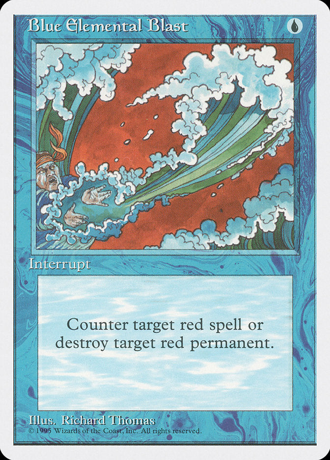 MTG Card Title: Blue Elemental Blast 4ED/63