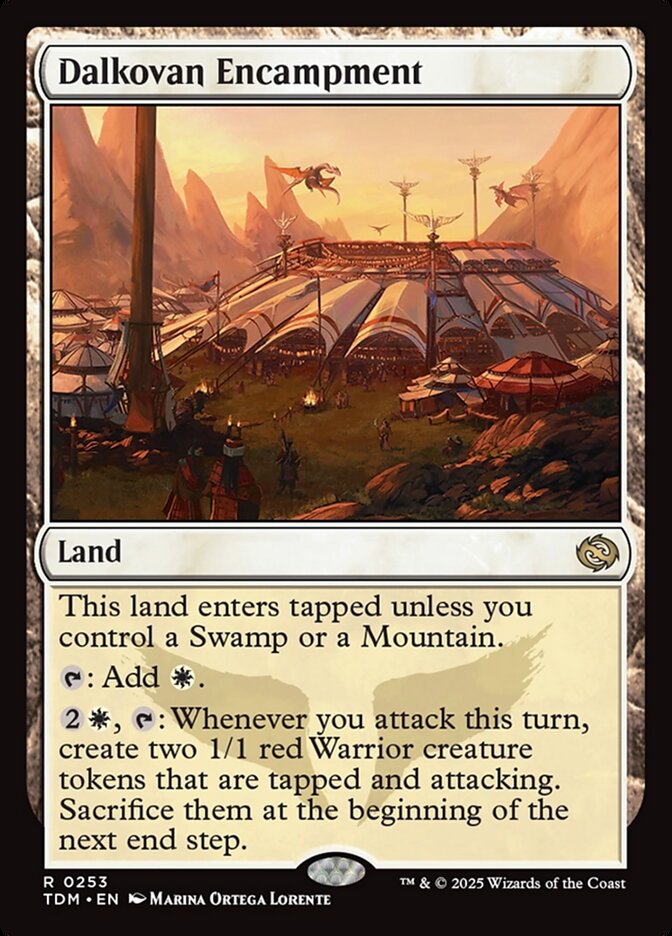 MTG Card Title: Dalkovan Encampment TDM/253