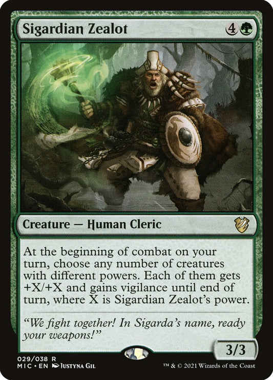 MTG Card Title: Sigardian Zealot MIC/29