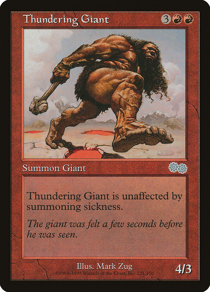 MTG Card Title: Thundering Giant USG/221